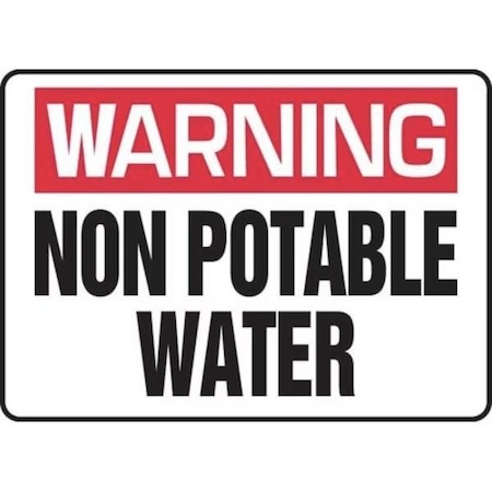 Accuform WARNING SAFETY SIGN NON POTABLE WATER MCAW305VA
